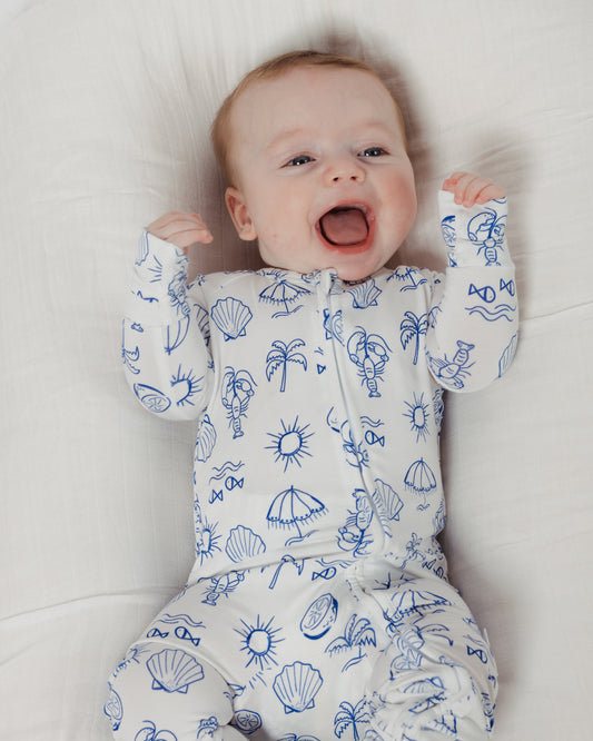 Dolce Vita Bamboo Zip Pajamas