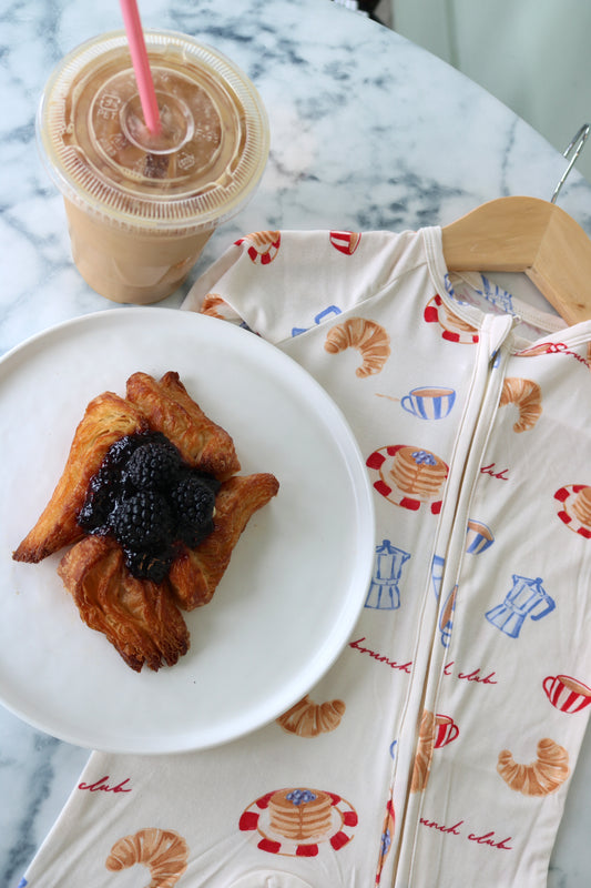 Brunch Club Bamboo Zip Pajamas