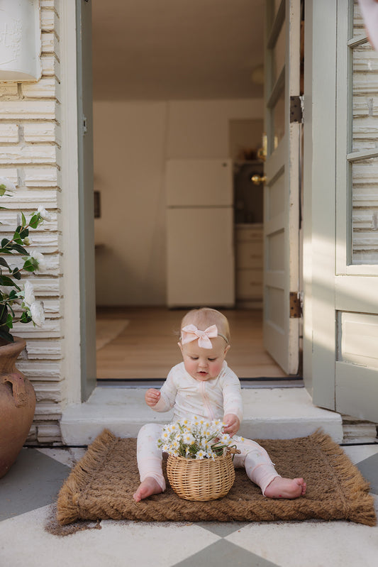 Sweet Daisy Bamboo Zip Pajamas