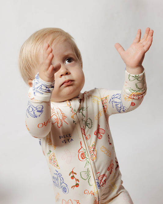 Amore Bamboo Zip Pajamas