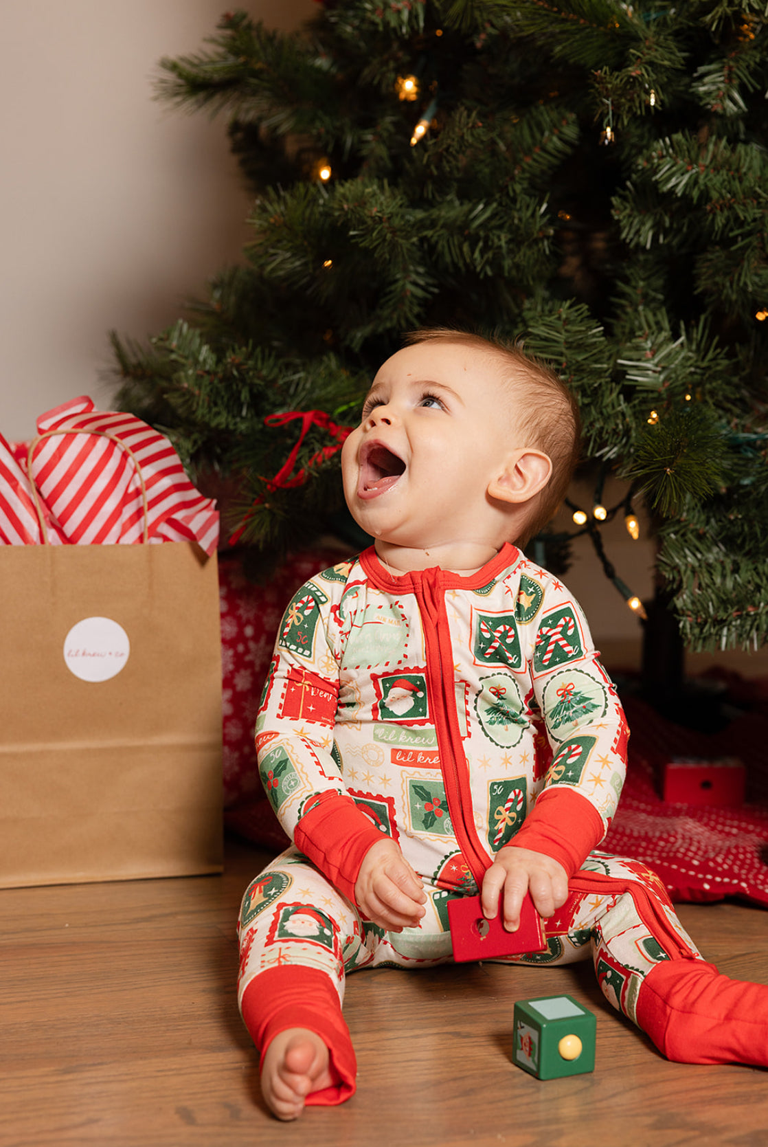 Letters to Santa Bamboo Zip Pajamas