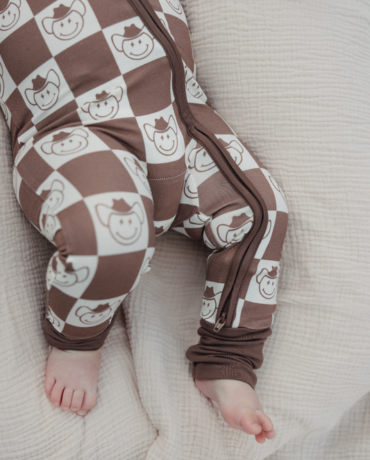 Howdy Cowboy Bamboo Zip Pajamas