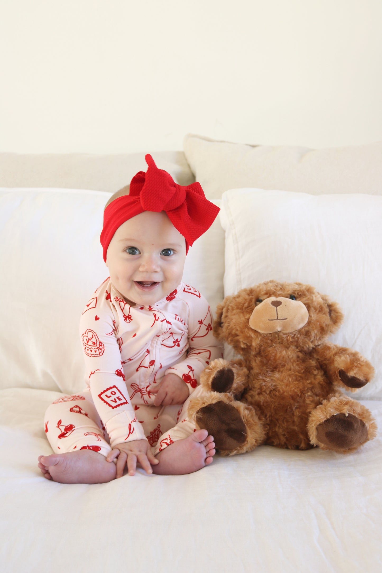 Love Letters Bamboo Zip Pajamas