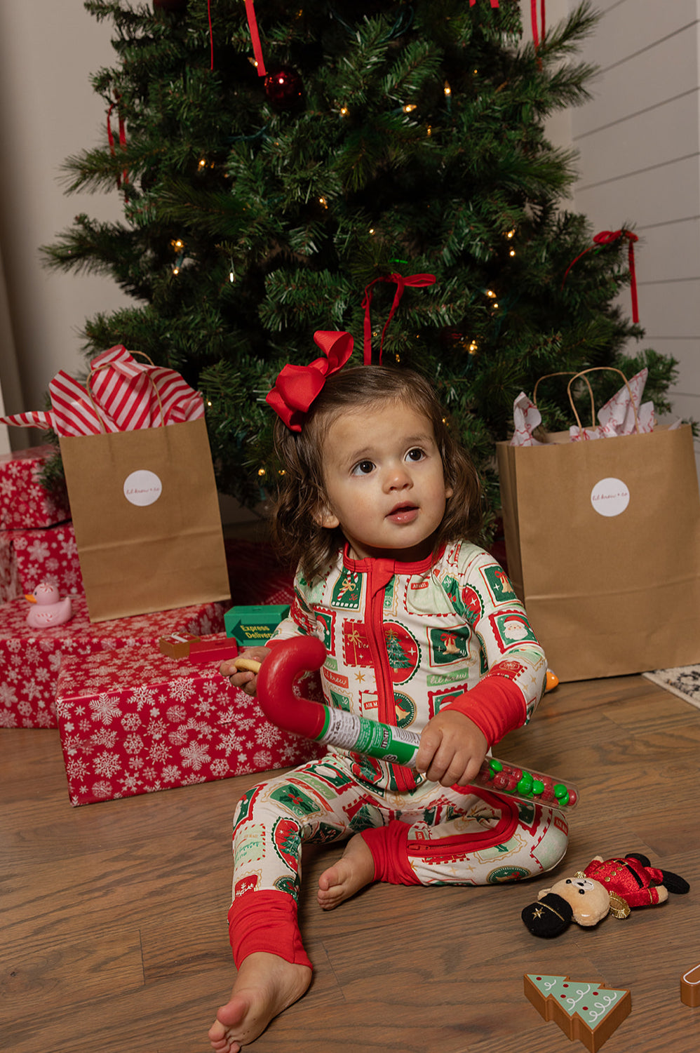 Letters to Santa Bamboo Zip Pajamas