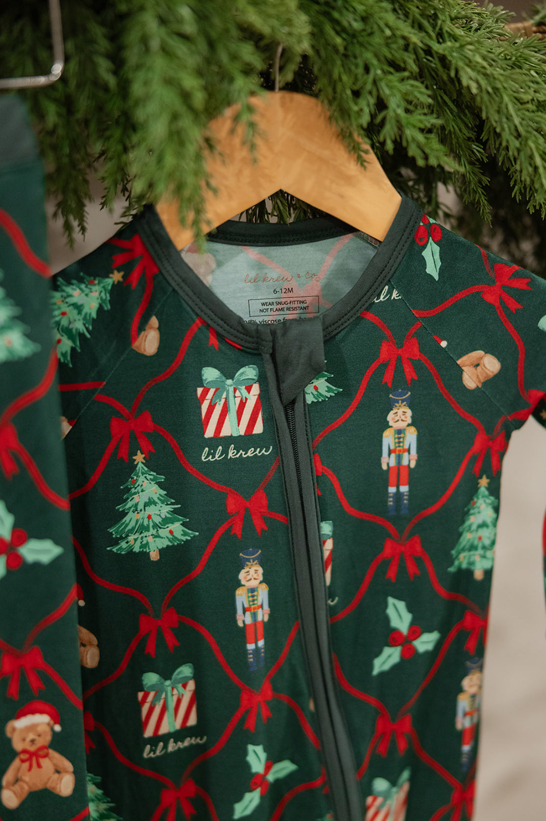 Bear-y Christmas Bamboo Zip Pajamas