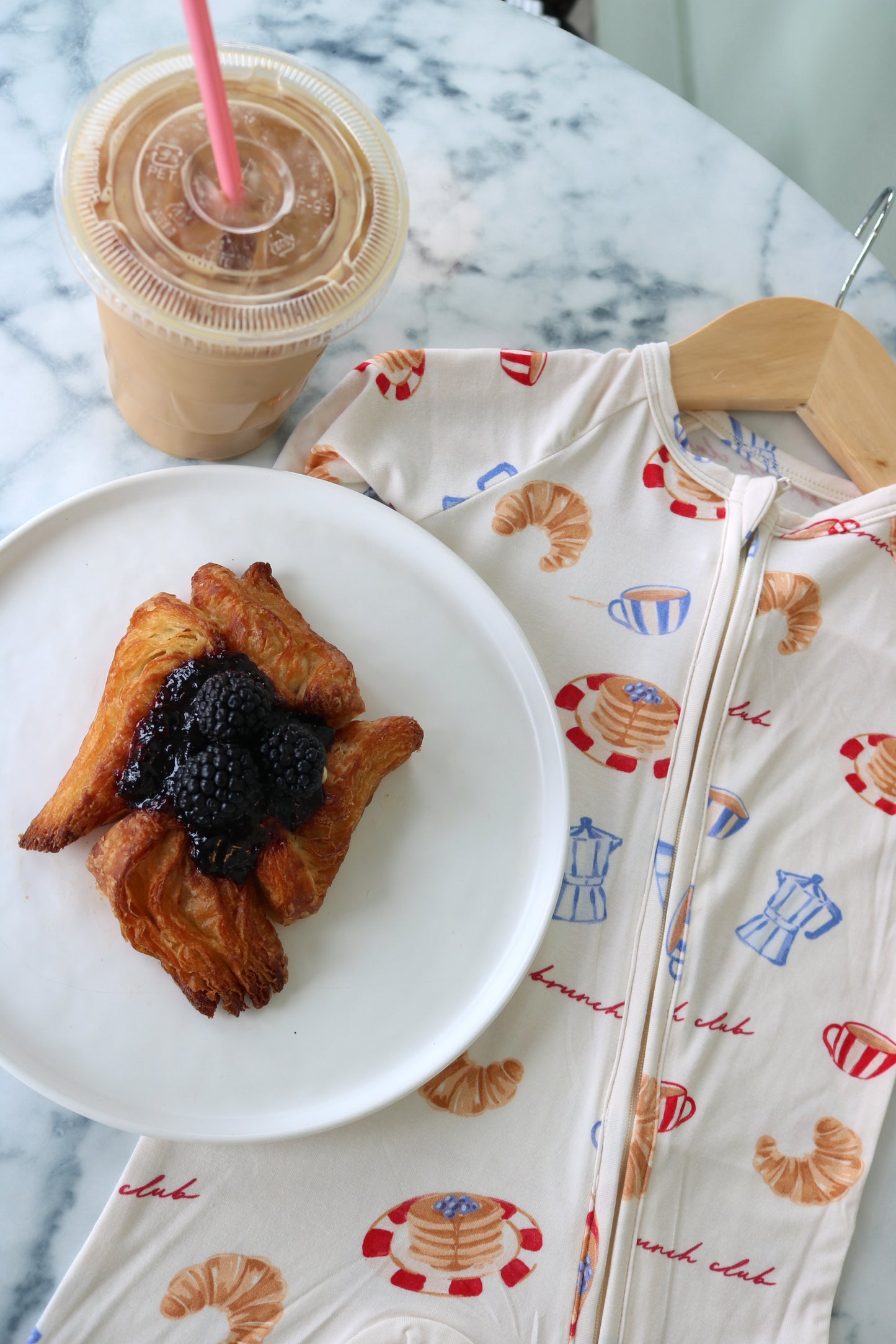 Brunch Club Bamboo Zip Pajamas