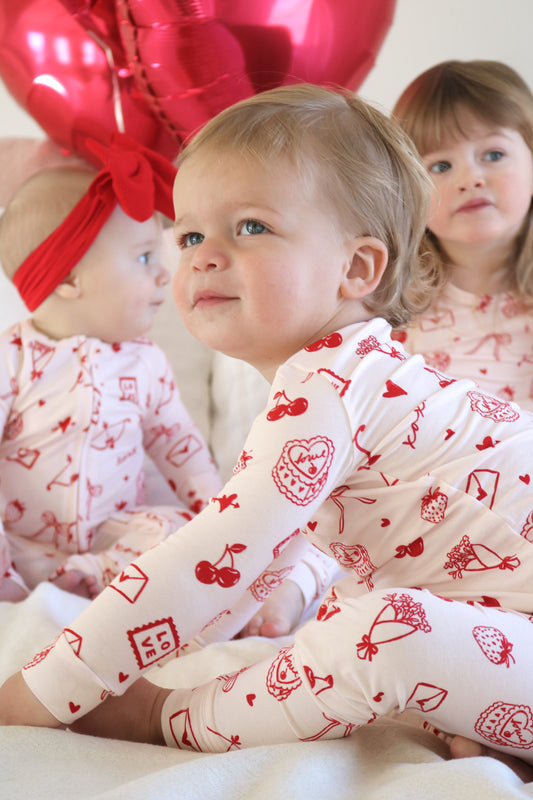 Love Letters Two Piece Bamboo Pajamas