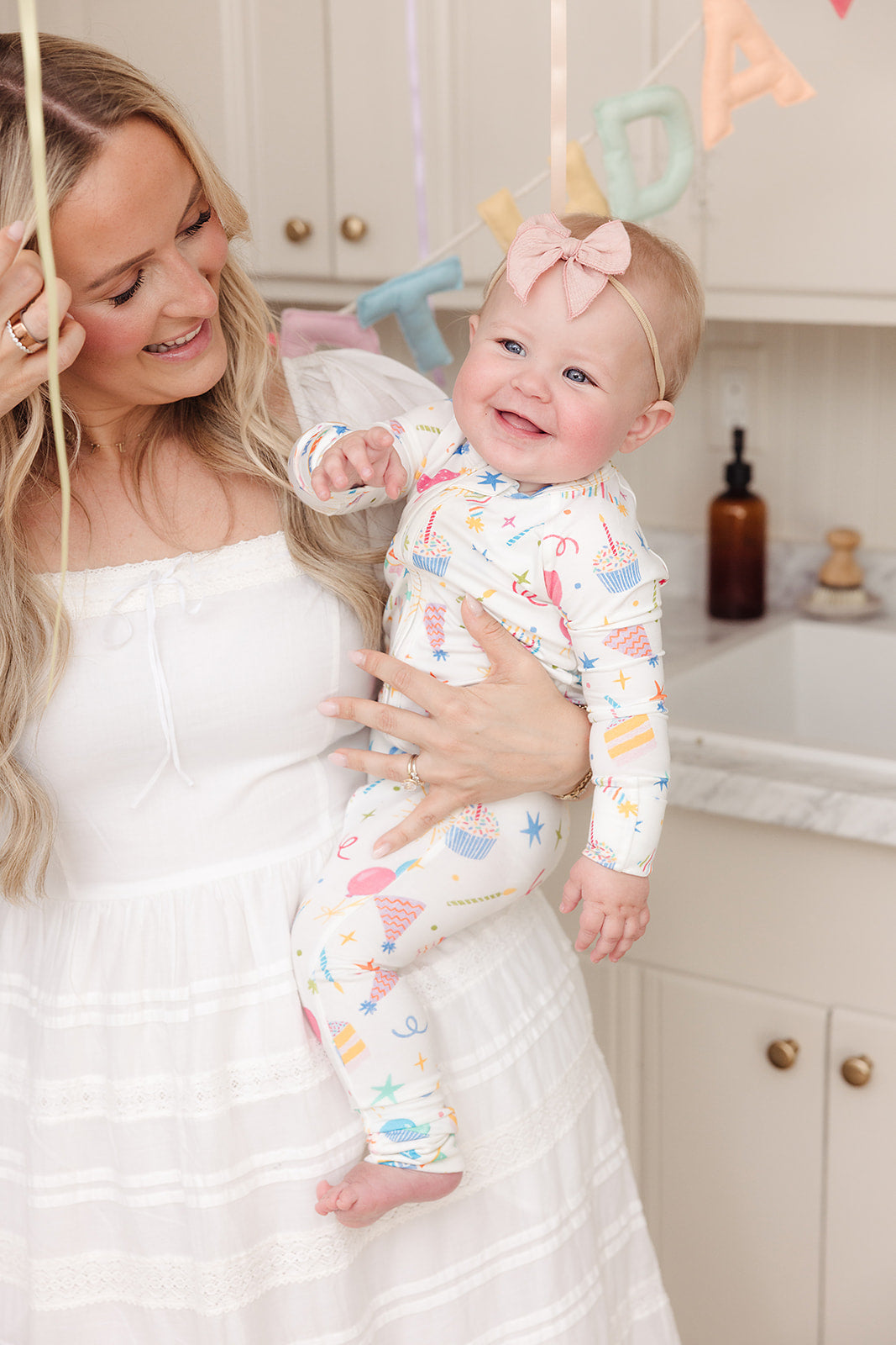 Confetti & Cake Bamboo Zip Pajamas (Pre Order Only)