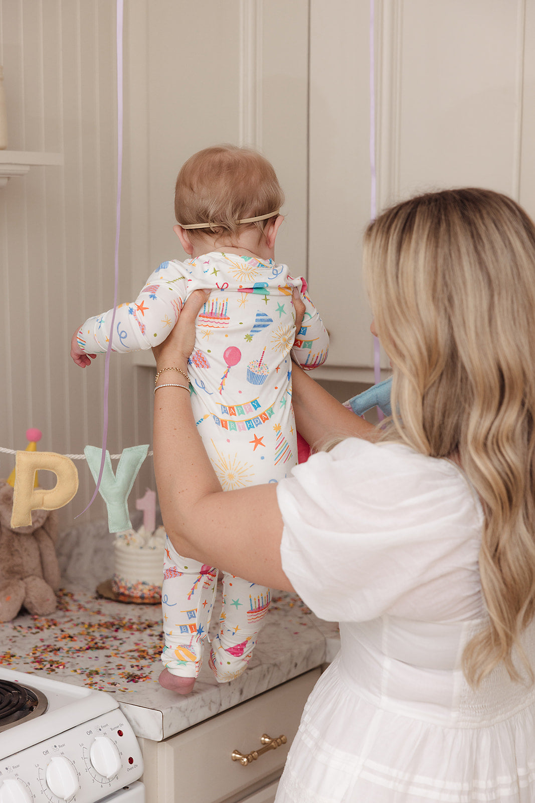 Confetti & Cake Bamboo Zip Pajamas (Pre Order Only)