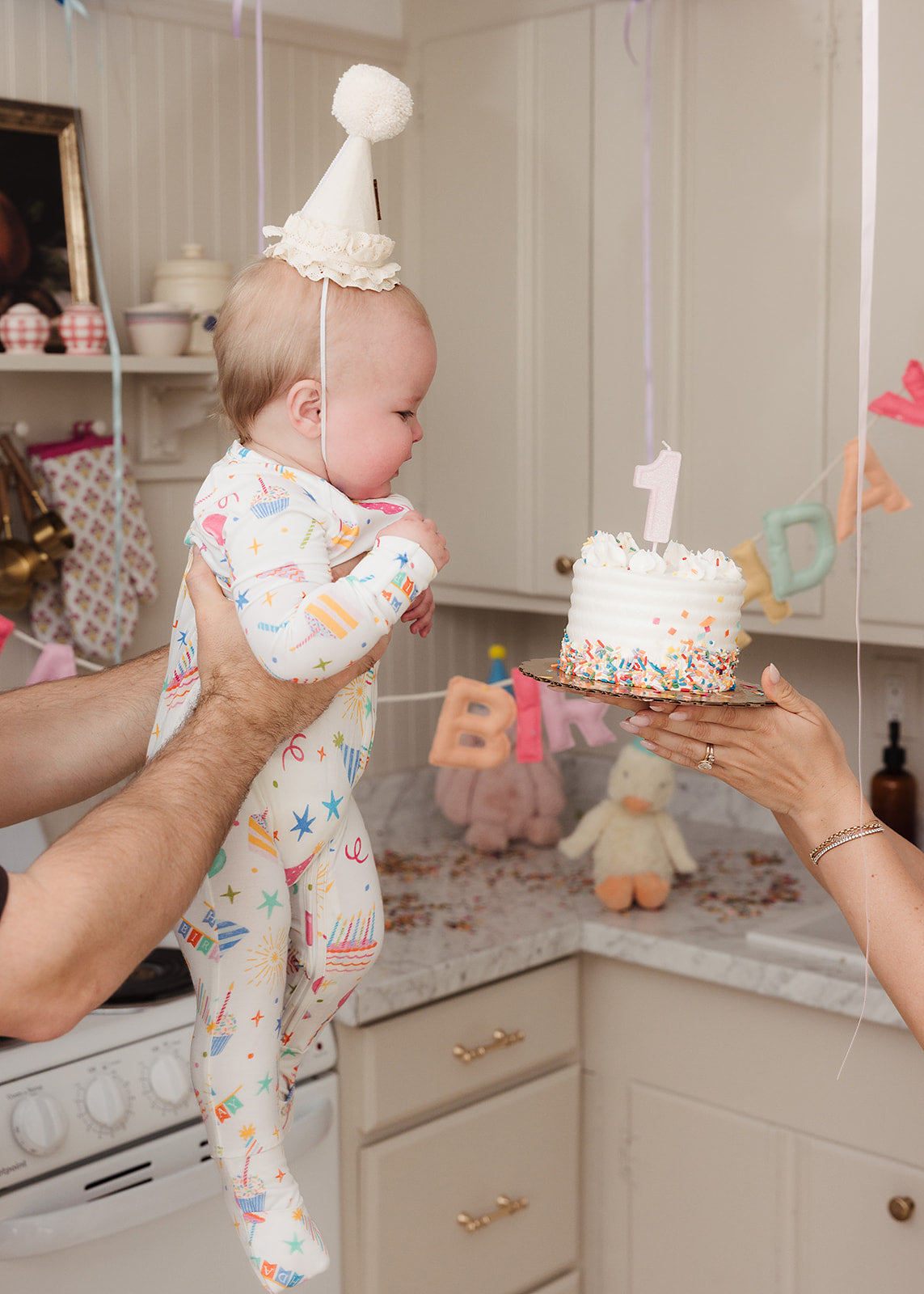 Confetti & Cake Bamboo Zip Pajamas (Pre Order Only)
