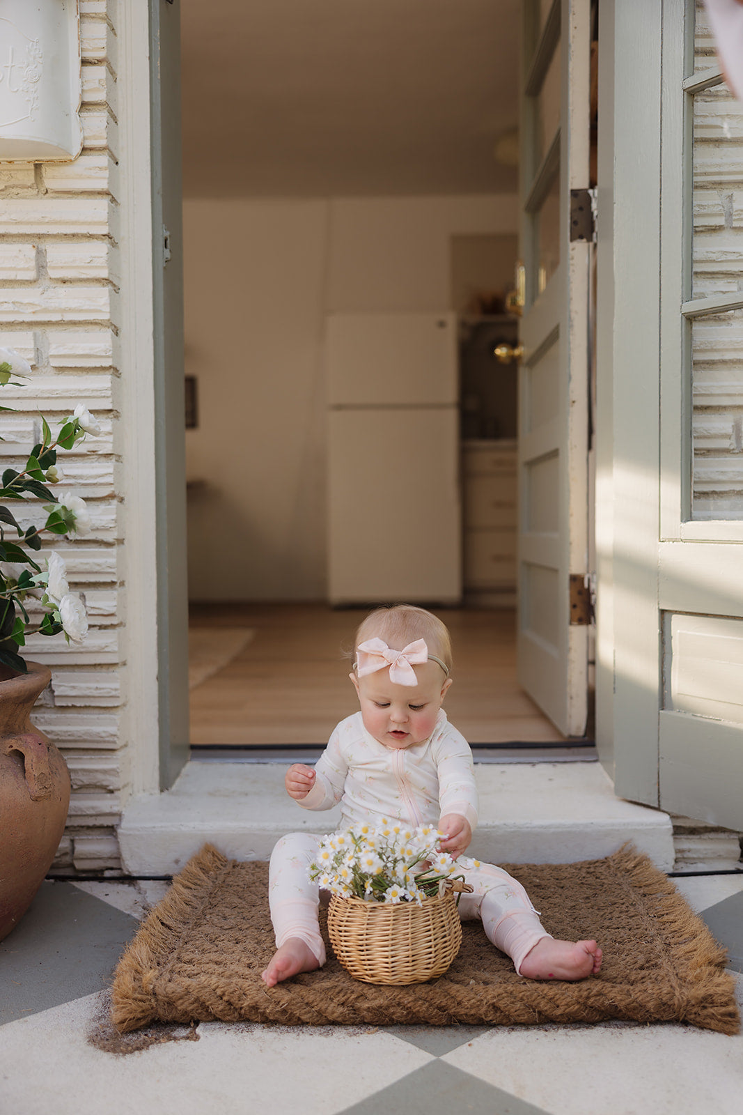 Sweet Daisy Bamboo Zip Pajamas