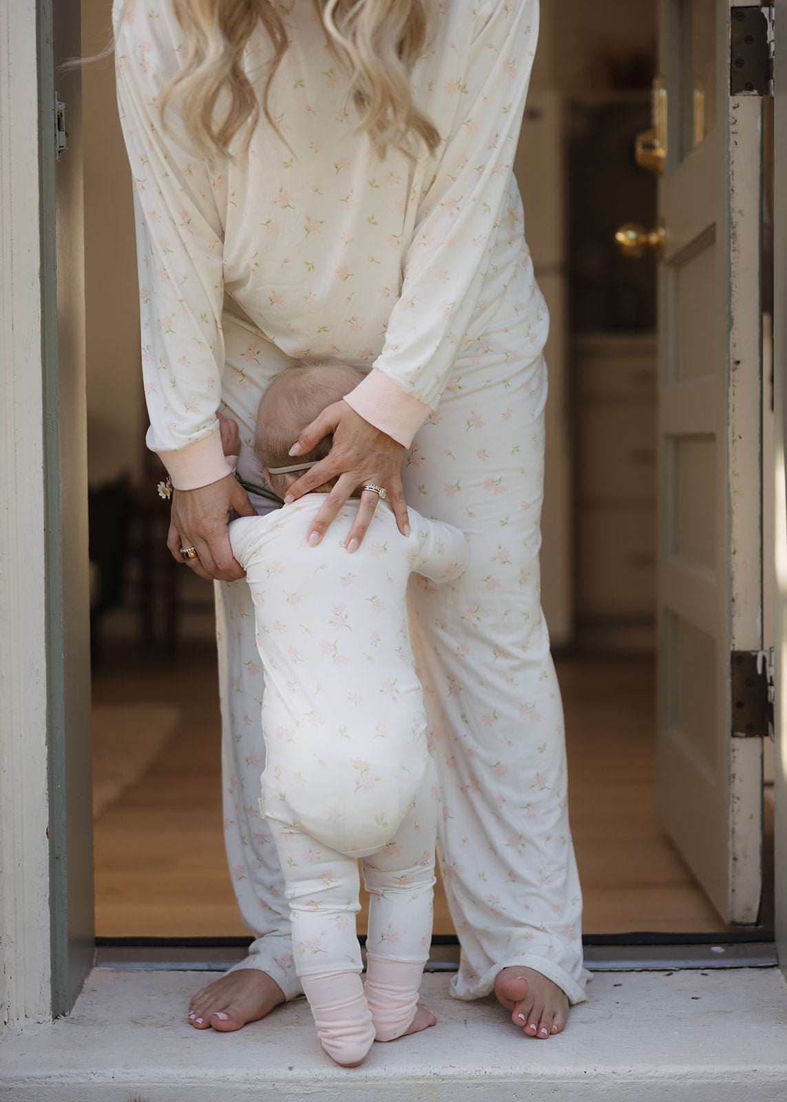 Sweet Daisy Bamboo Zip Pajamas