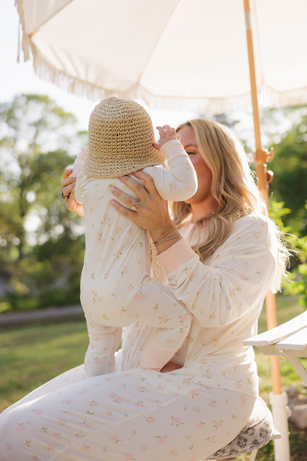 Sweet Daisy Bamboo Zip Pajamas
