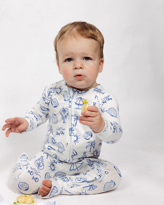 Dolce Vita Bamboo Zip Pajamas