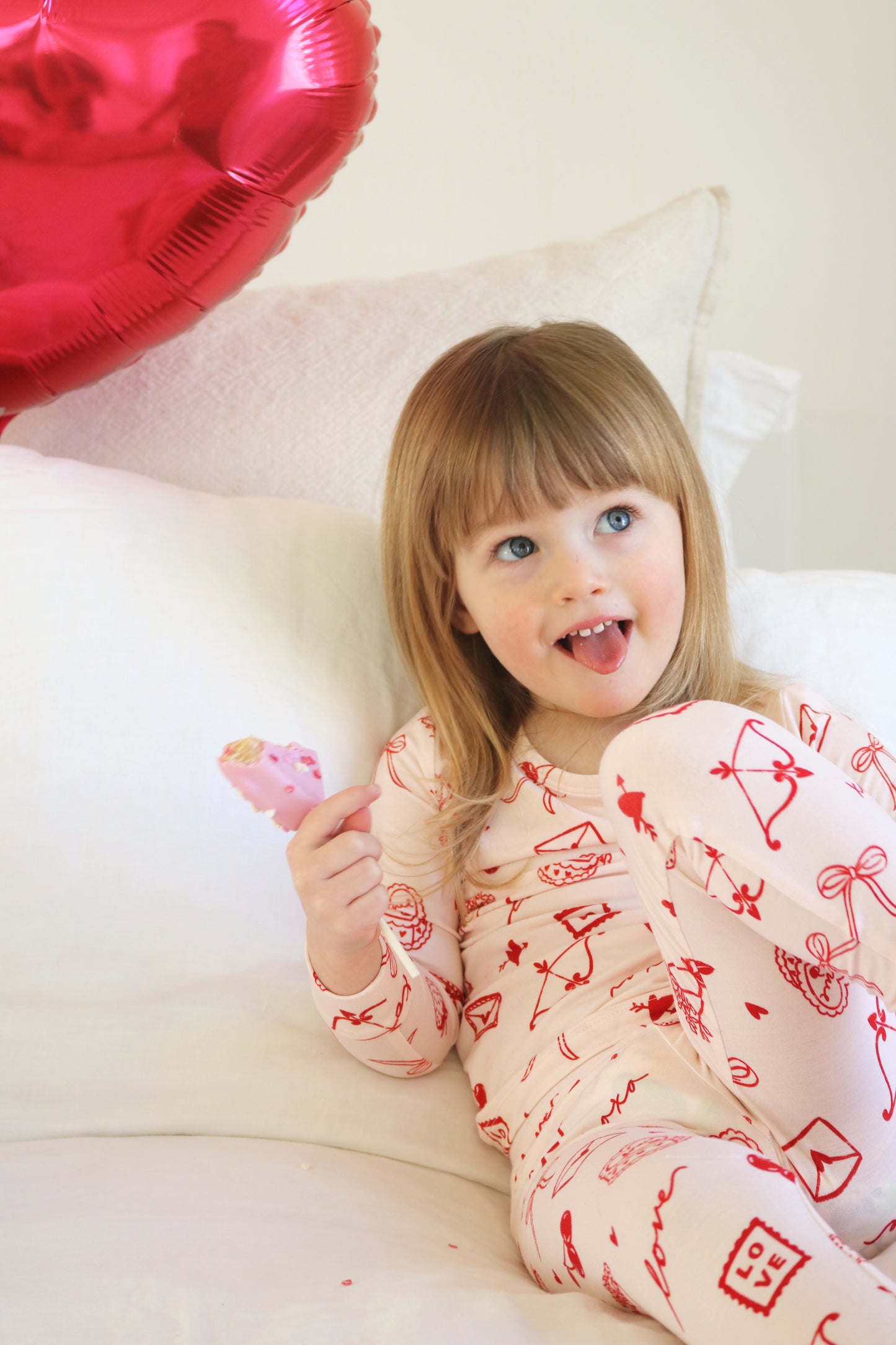 Love Letters Two Piece Bamboo Pajamas