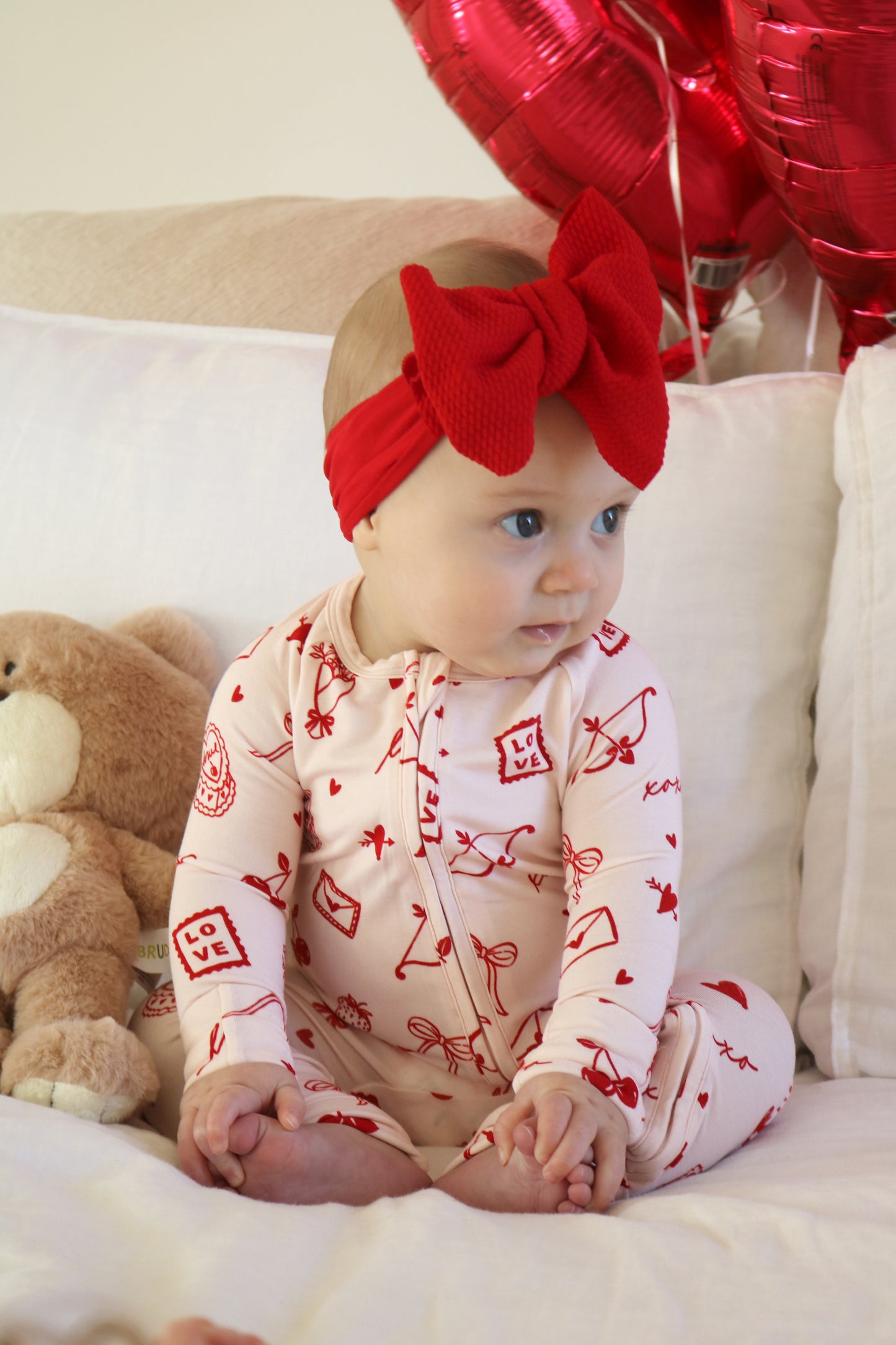 Love Letters Bamboo Zip Pajamas