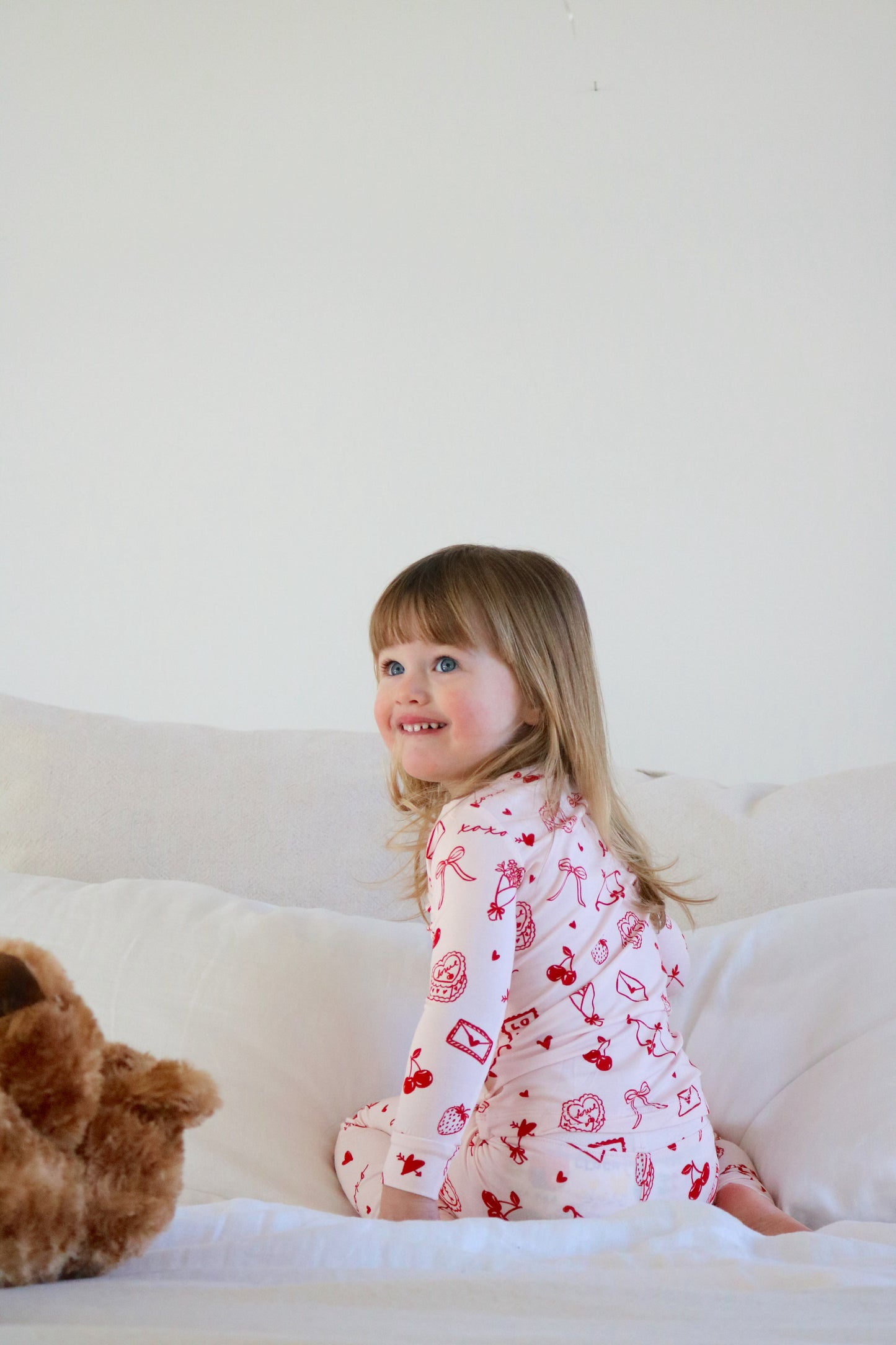 Love Letters Two Piece Bamboo Pajamas