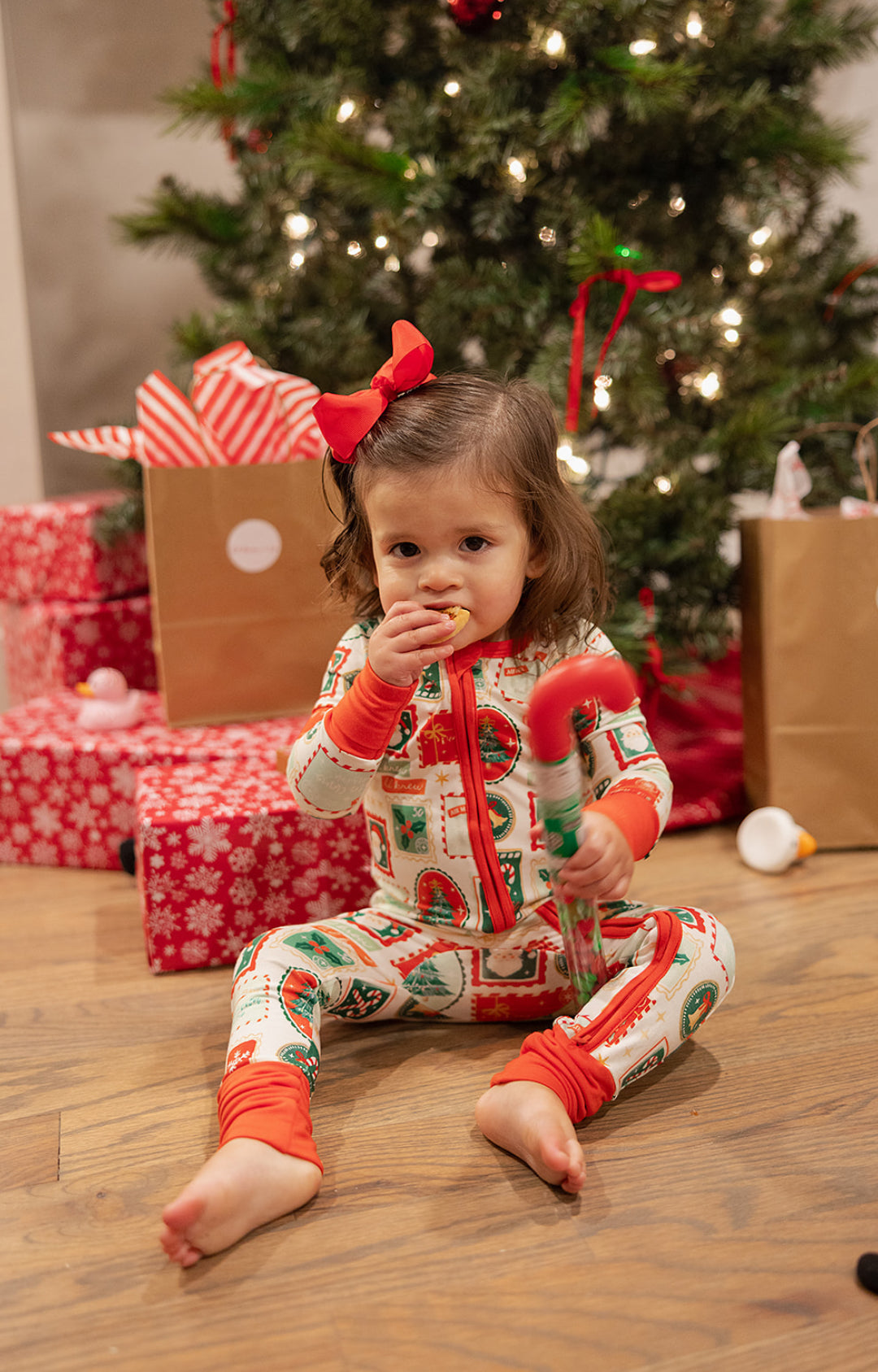 Letters to Santa Bamboo Zip Pajamas