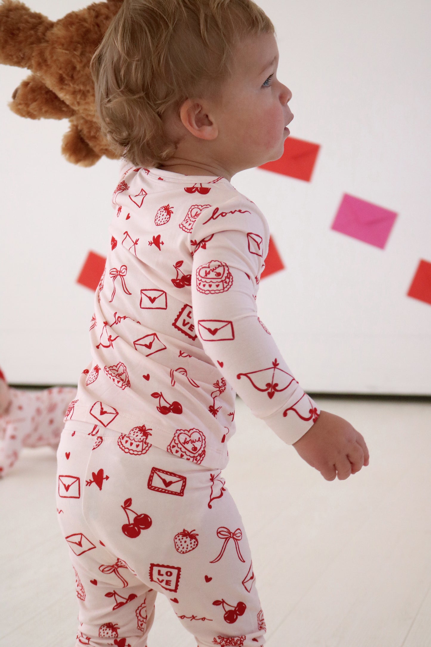 Love Letters Two Piece Bamboo Pajamas