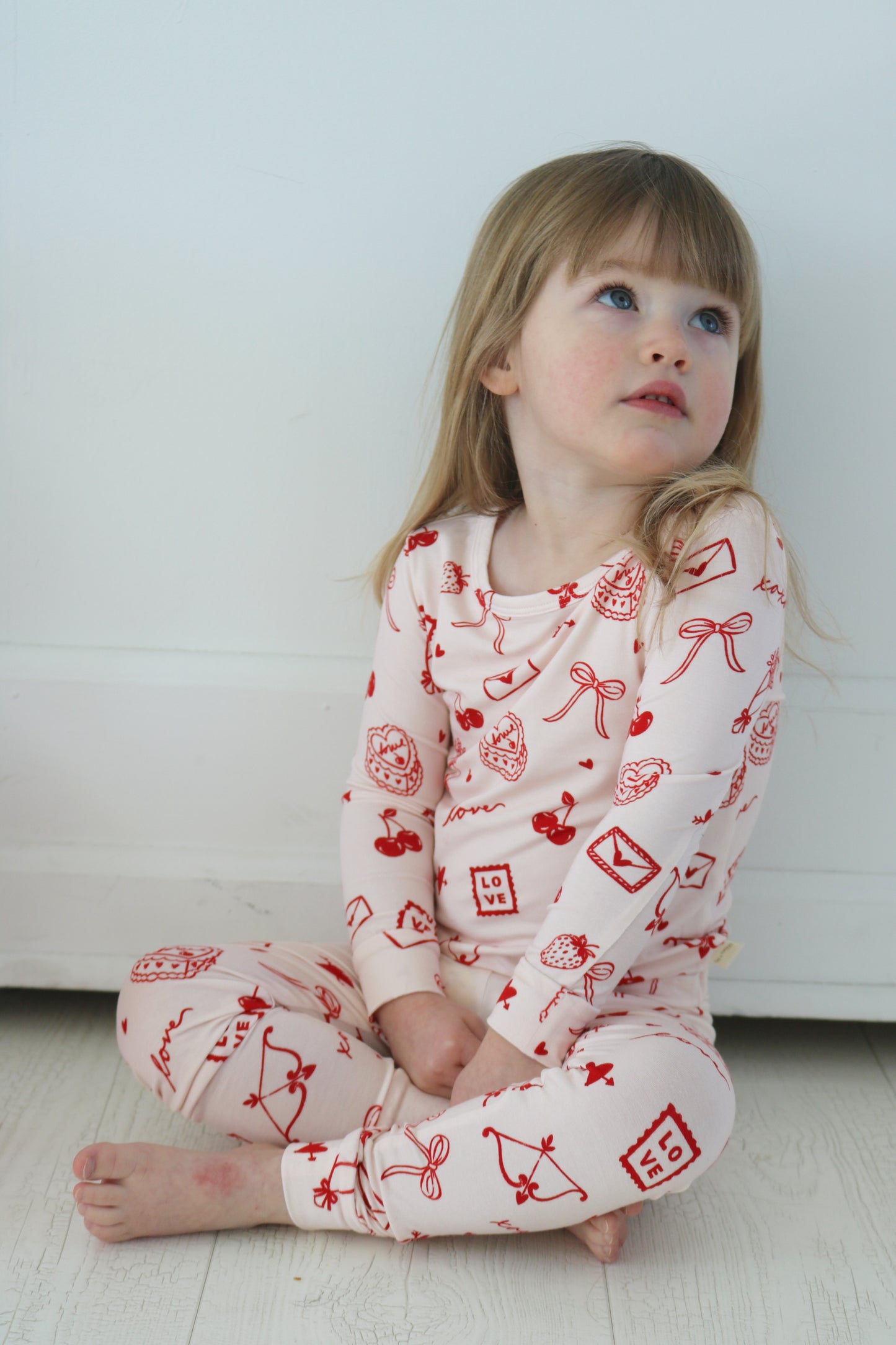 Love Letters Two Piece Bamboo Pajamas