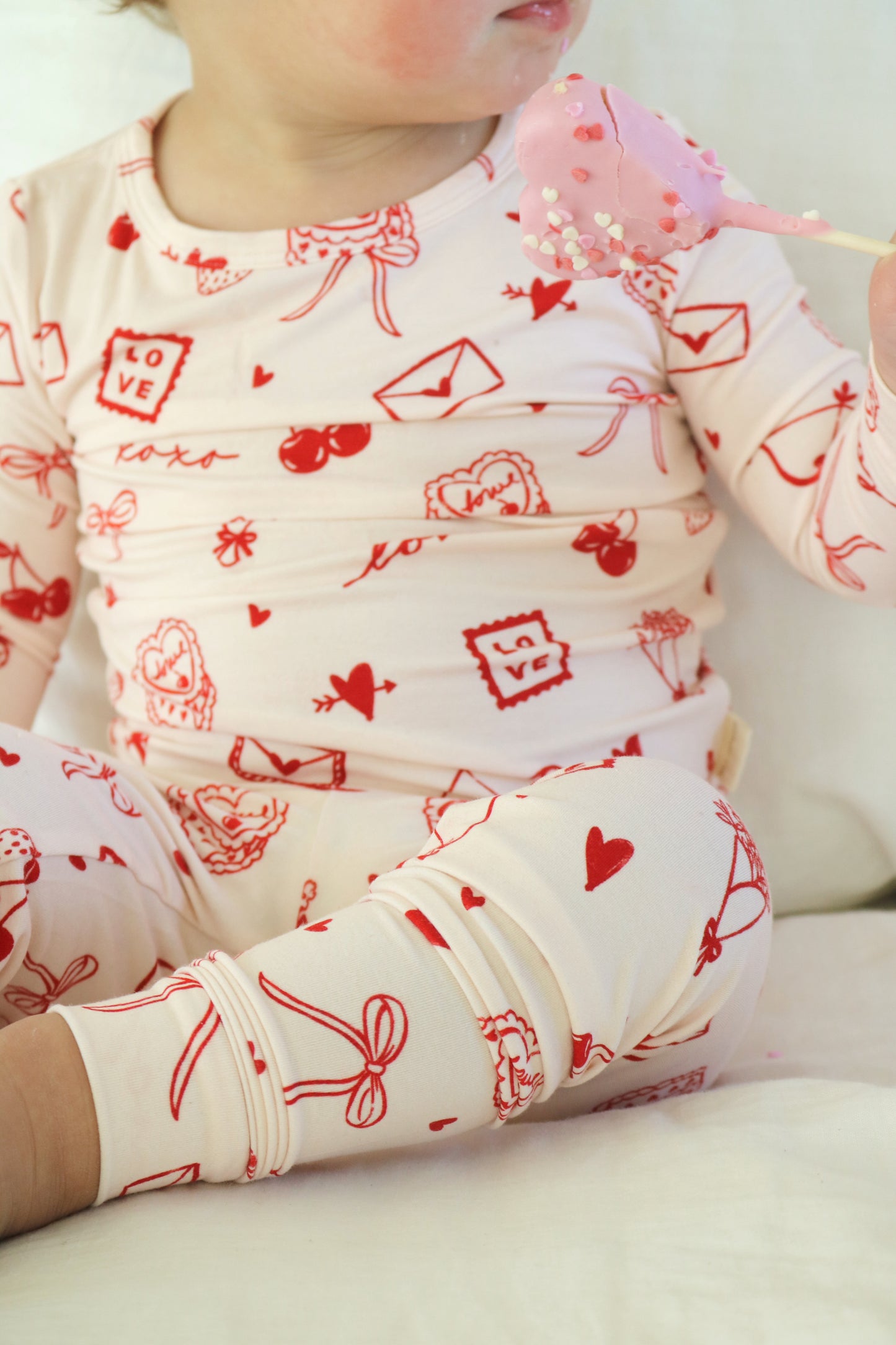 Love Letters Two Piece Bamboo Pajamas