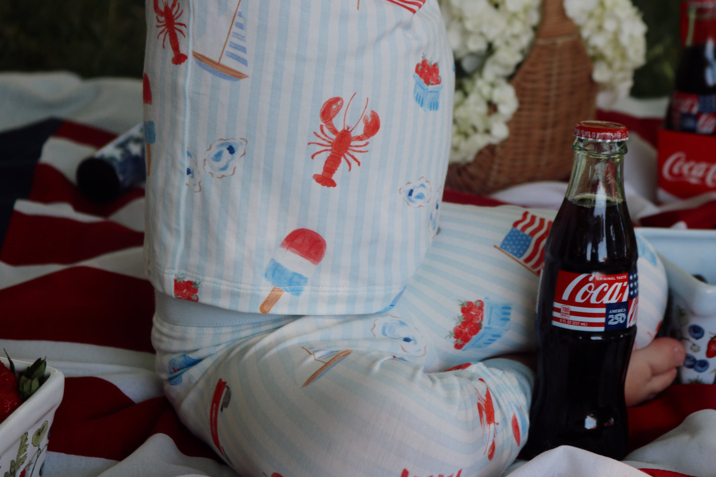 Coastal Americana Two Piece Bamboo Pajamas