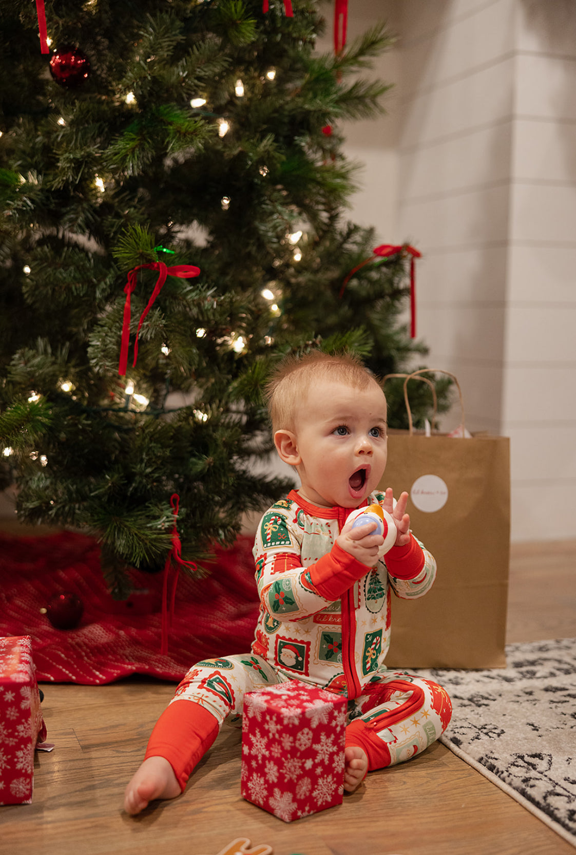 Letters to Santa Bamboo Zip Pajamas