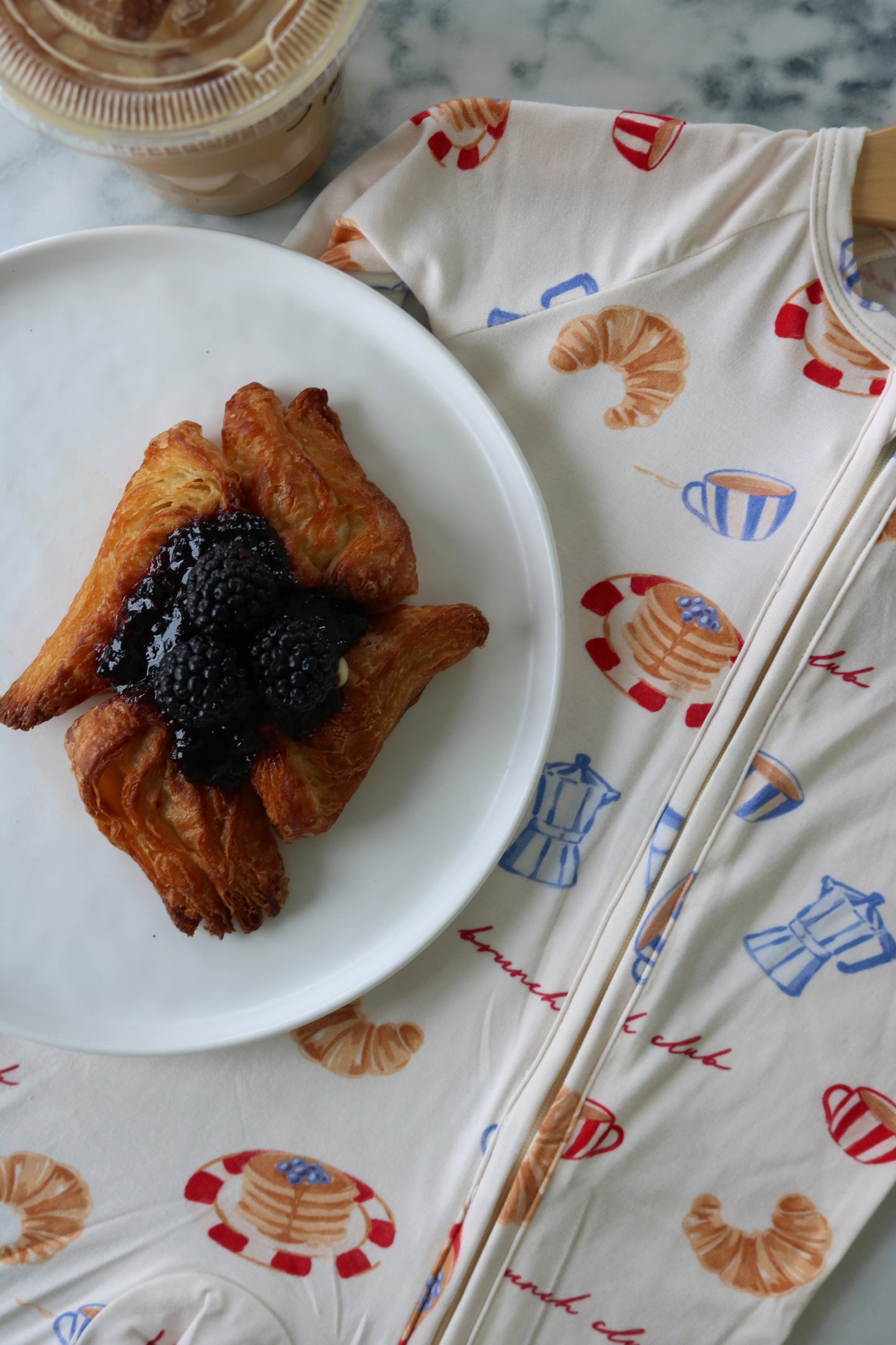 Brunch Club Bamboo Zip Pajamas