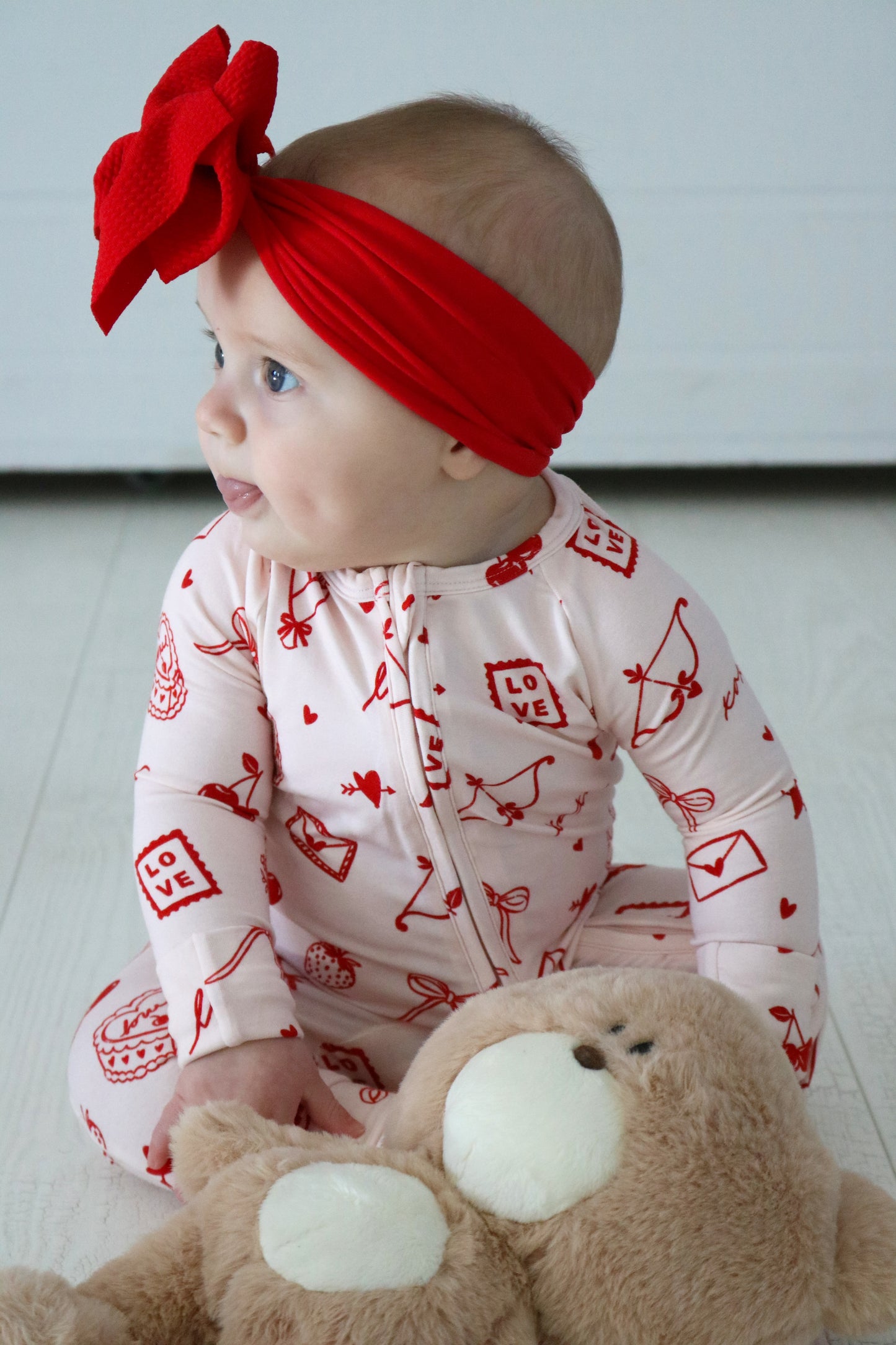 Love Letters Bamboo Zip Pajamas