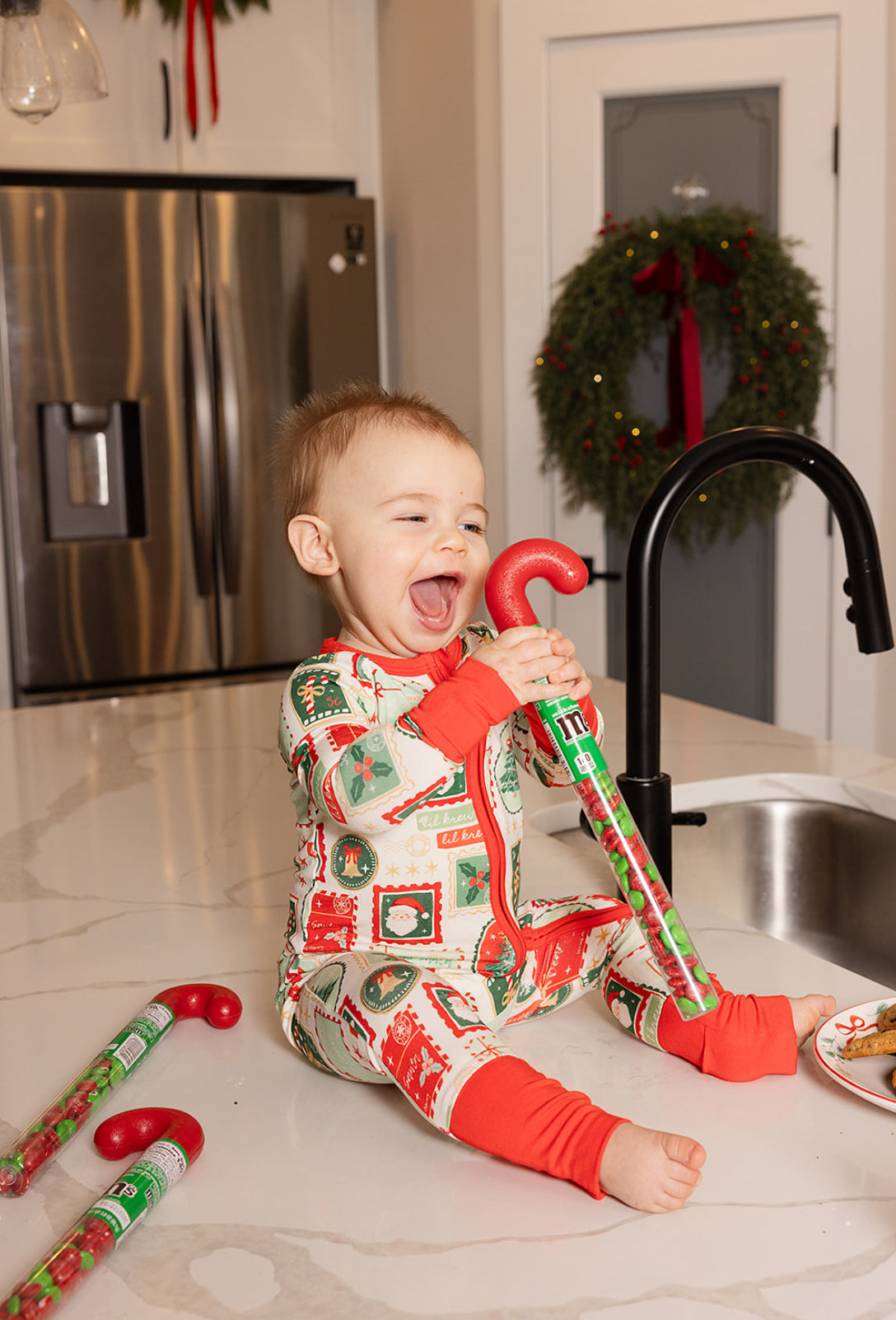 Letters to Santa Bamboo Zip Pajamas