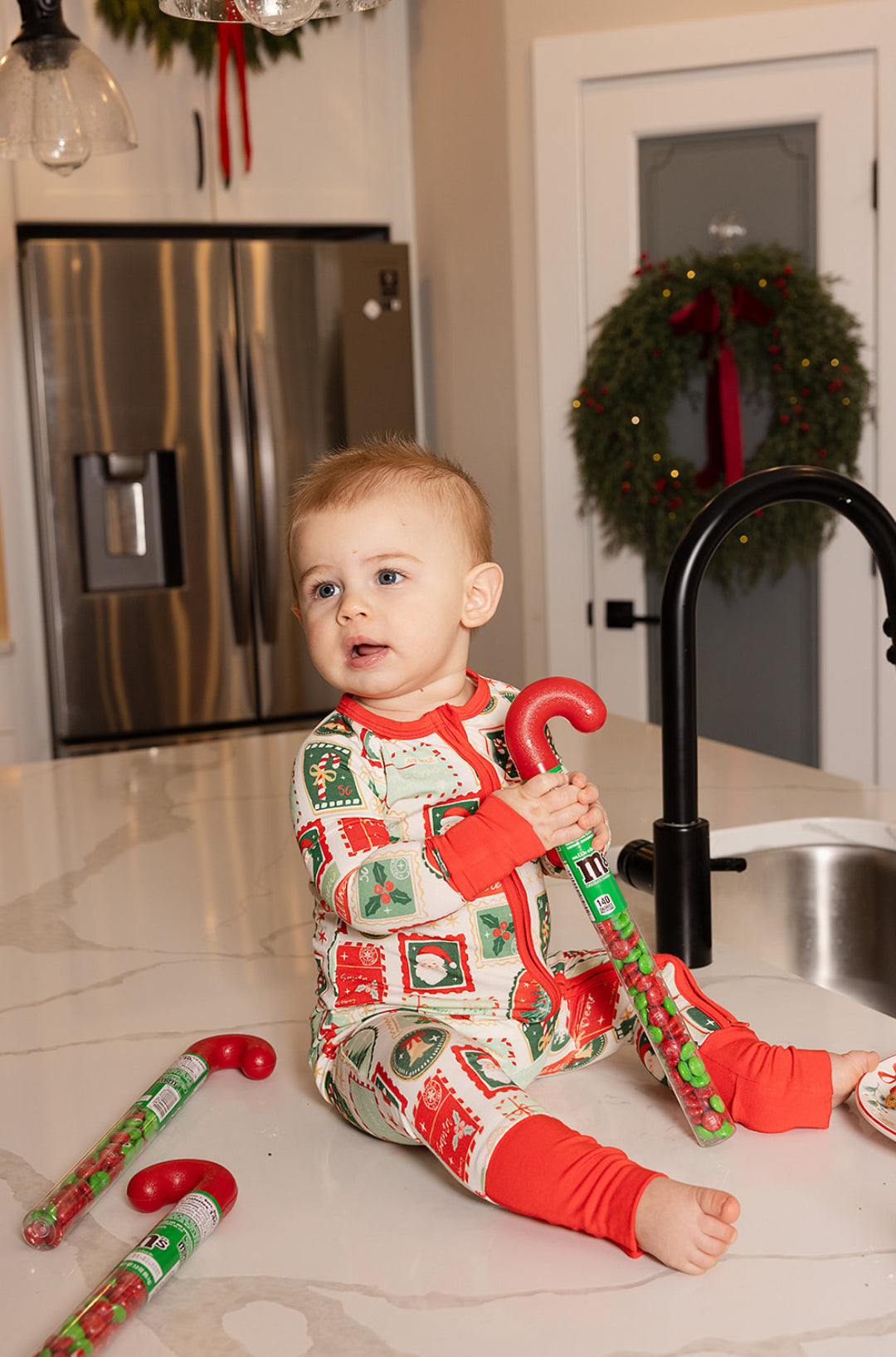 Letters to Santa Bamboo Zip Pajamas