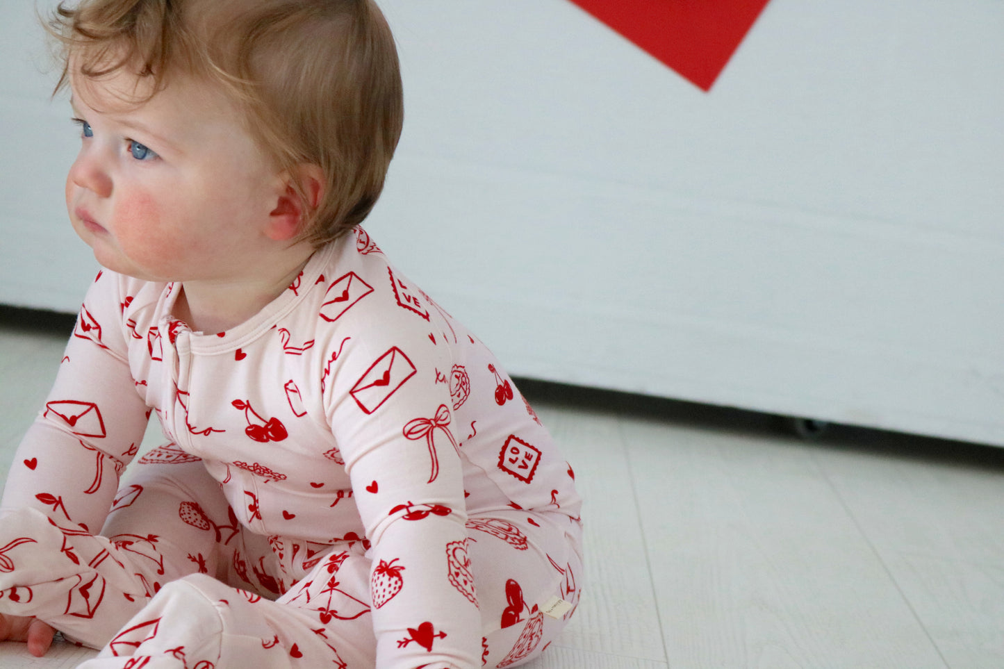 Love Letters Bamboo Zip Pajamas