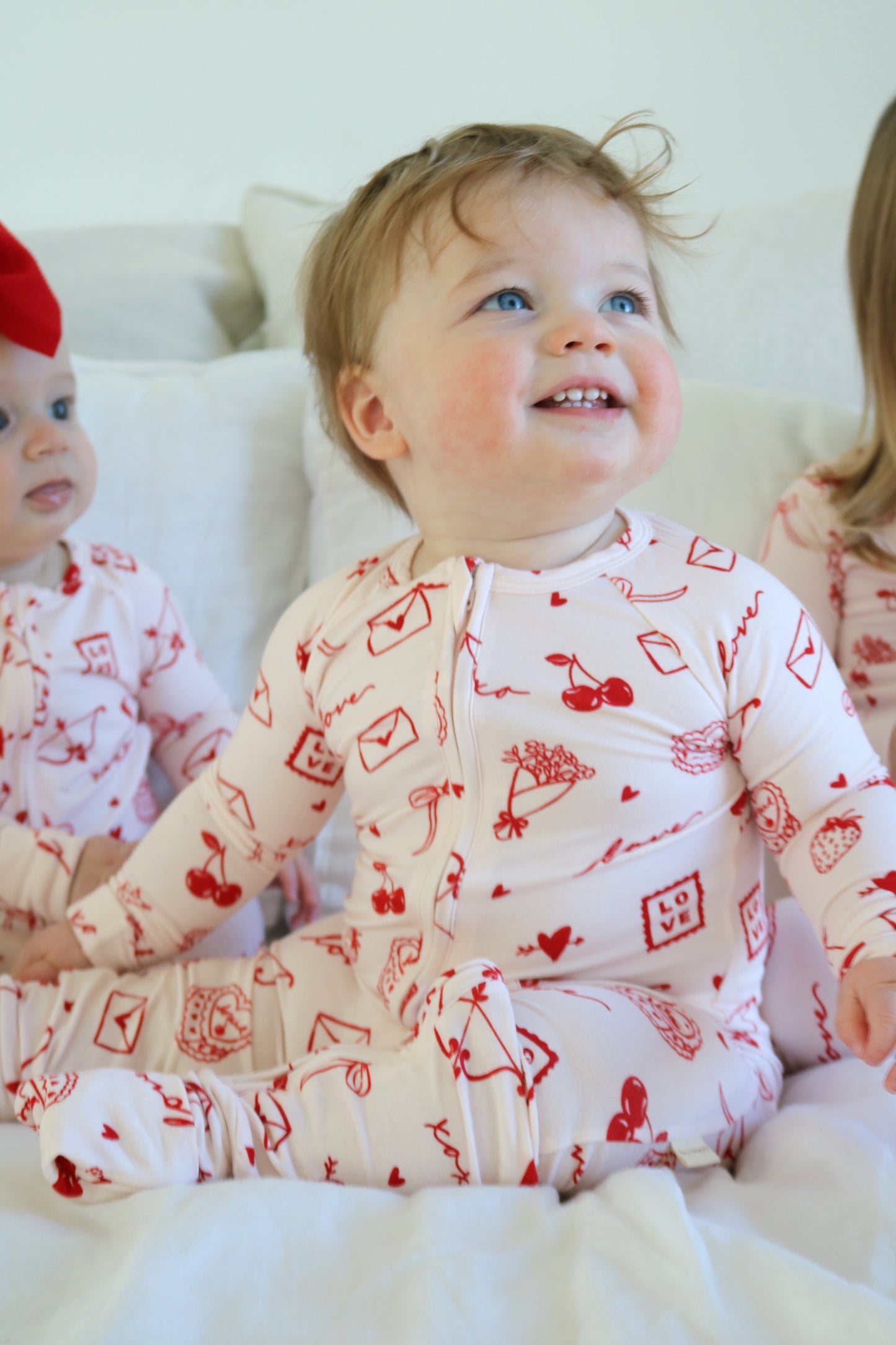 Love Letters Bamboo Zip Pajamas