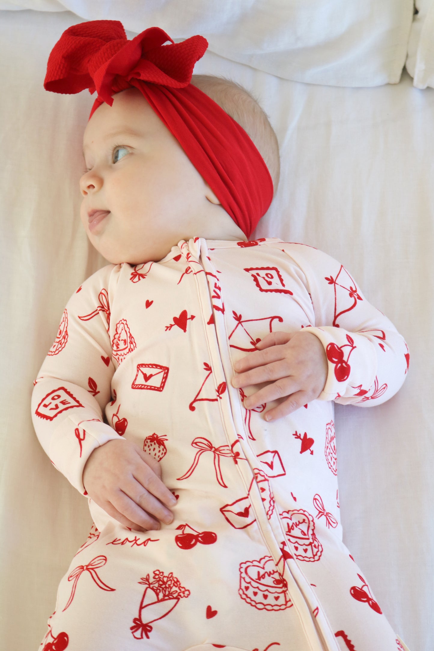 Love Letters Bamboo Zip Pajamas