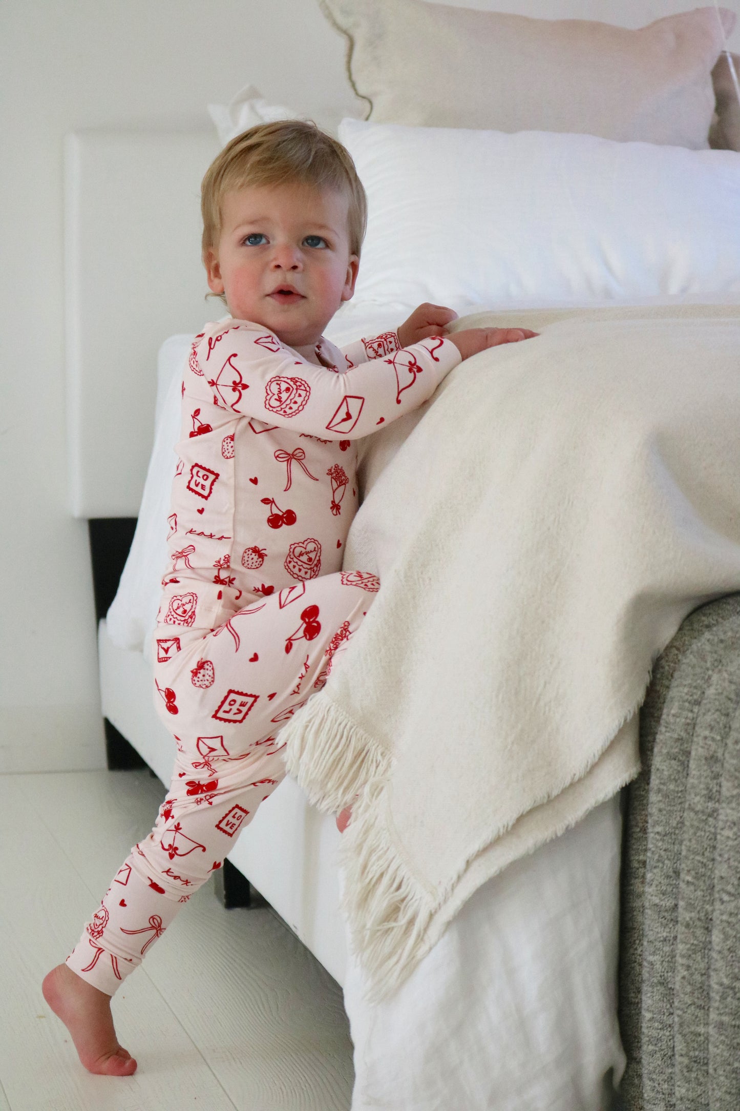 Love Letters Two Piece Bamboo Pajamas