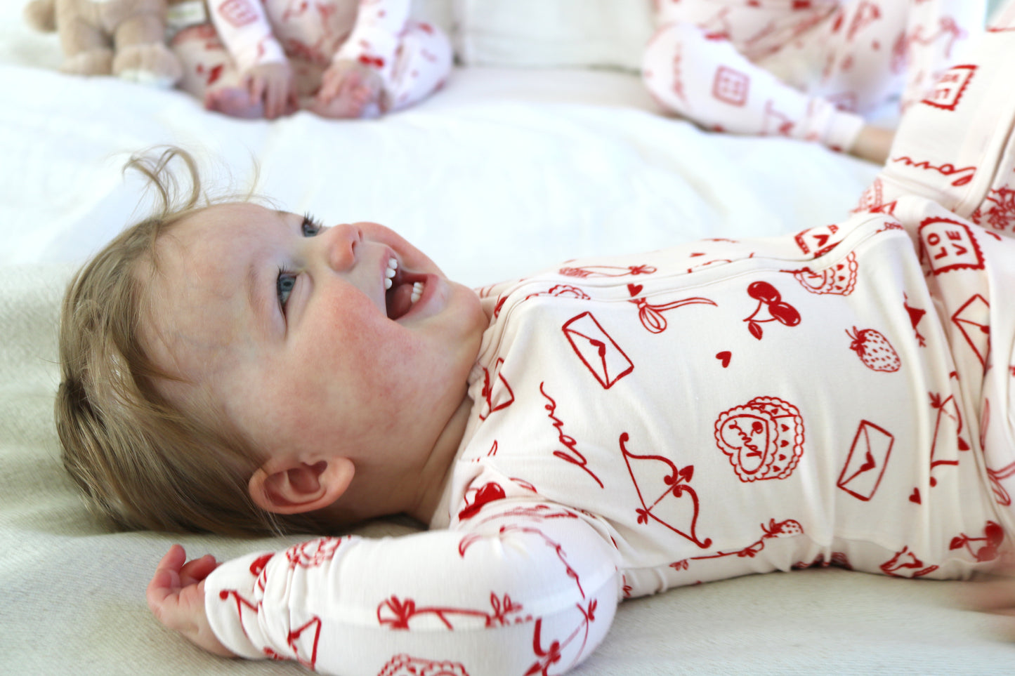 Love Letters Bamboo Zip Pajamas