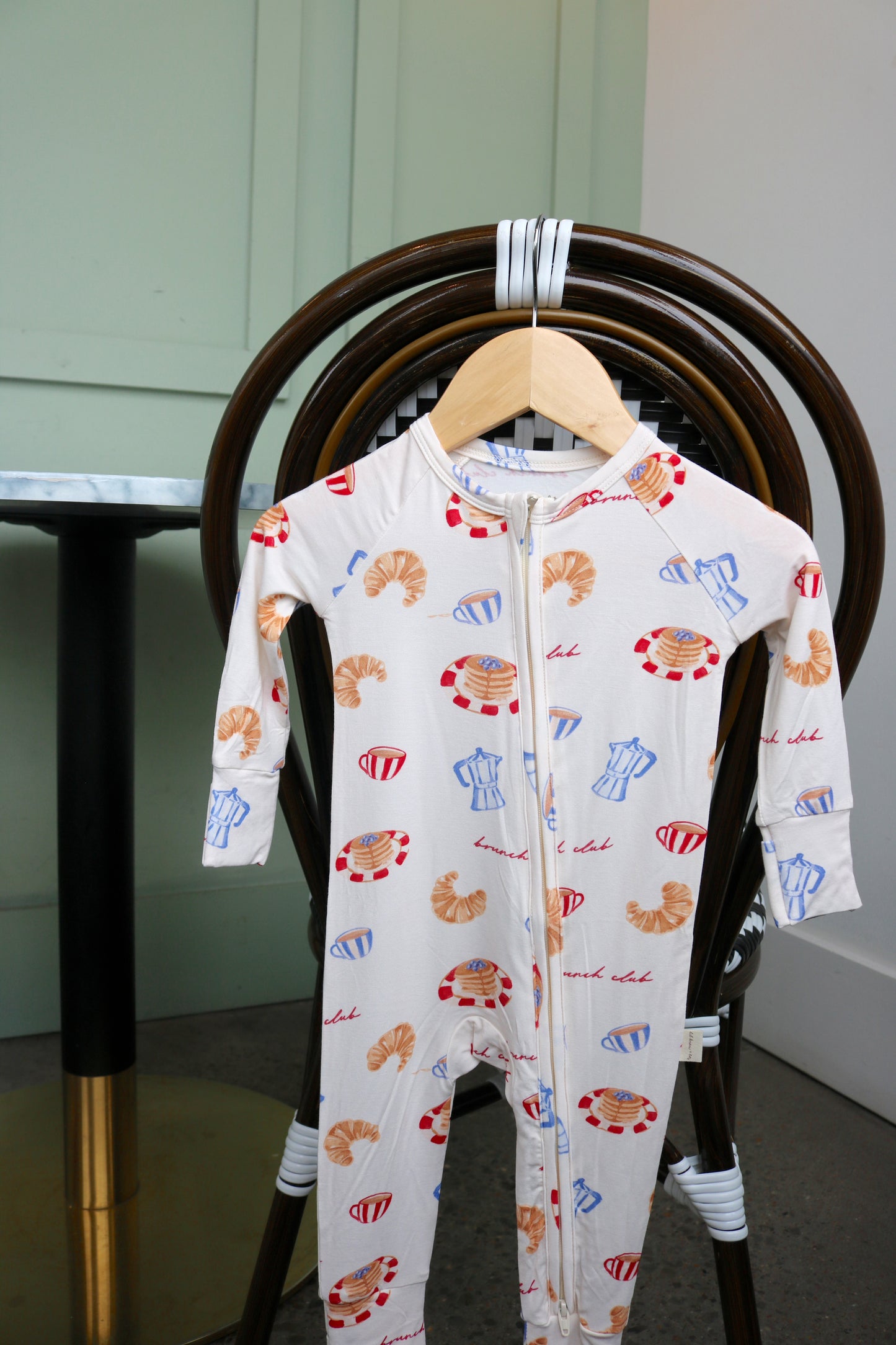 Brunch Club Bamboo Zip Pajamas