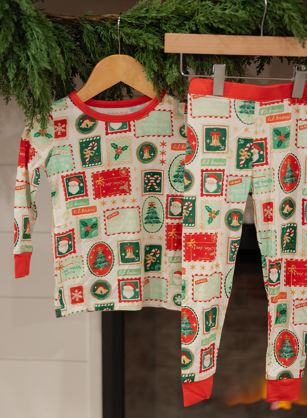 Letters To Santa Two Piece Bamboo Pajamas