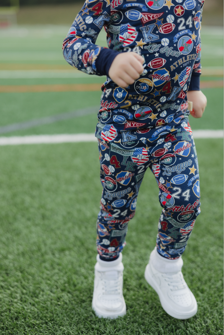 Varsity Blues Two Piece Bamboo Pajamas