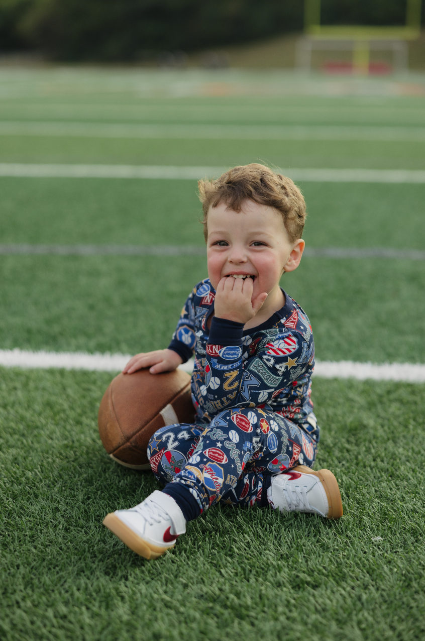 Varsity Blues Two Piece Bamboo Pajamas