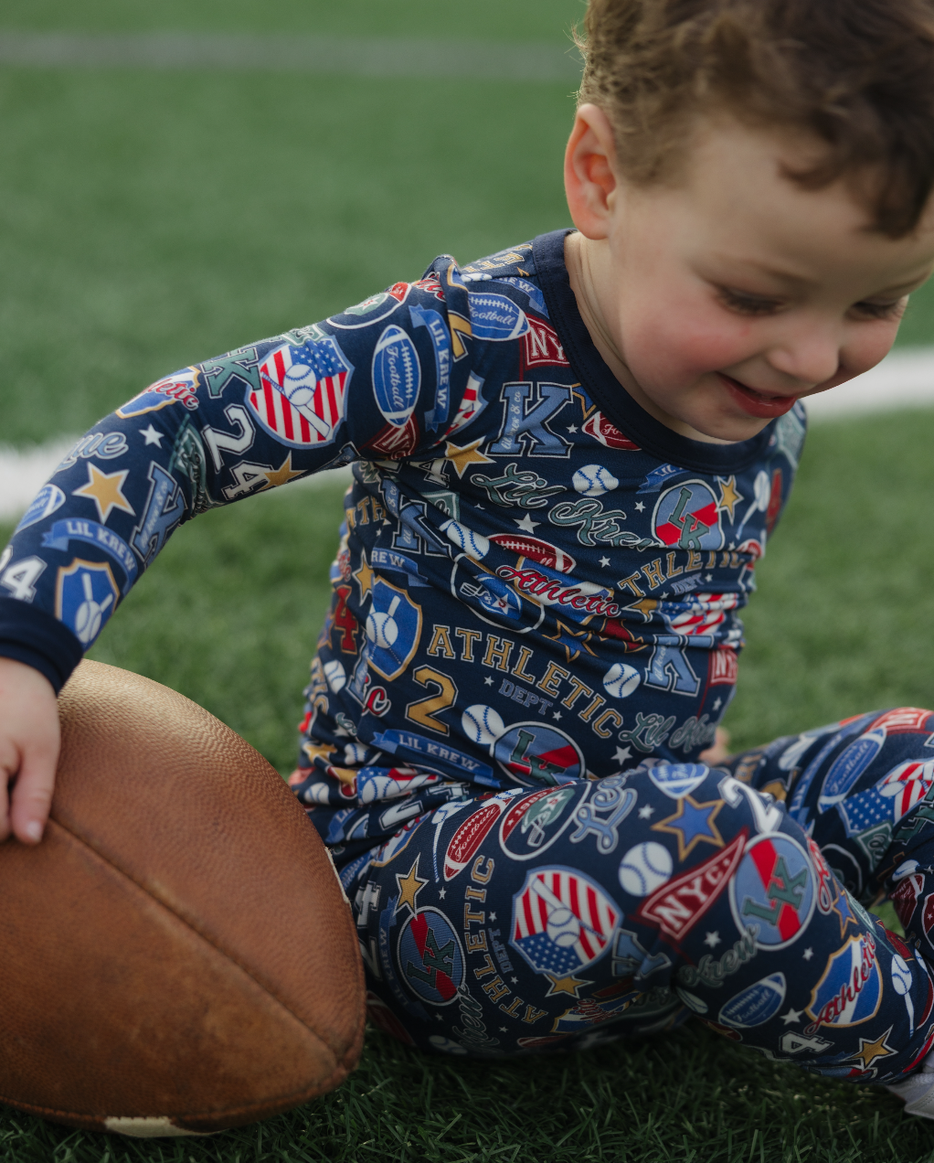 Varsity Blues Two Piece Bamboo Pajamas