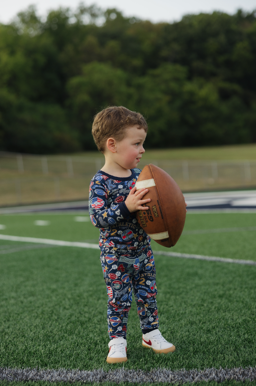 Varsity Blues Two Piece Bamboo Pajamas
