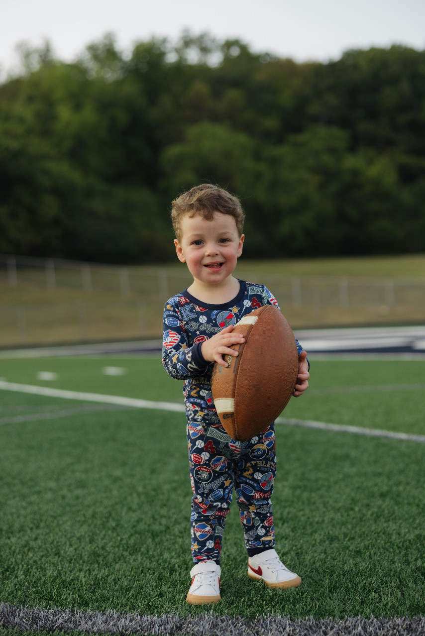 Varsity Blues Two Piece Bamboo Pajamas